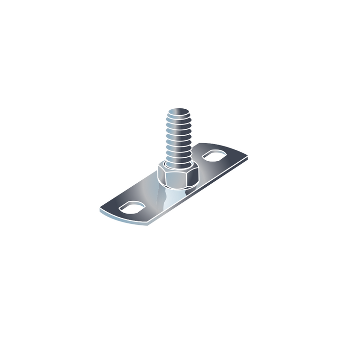 BZP Steel Male Backplates M10