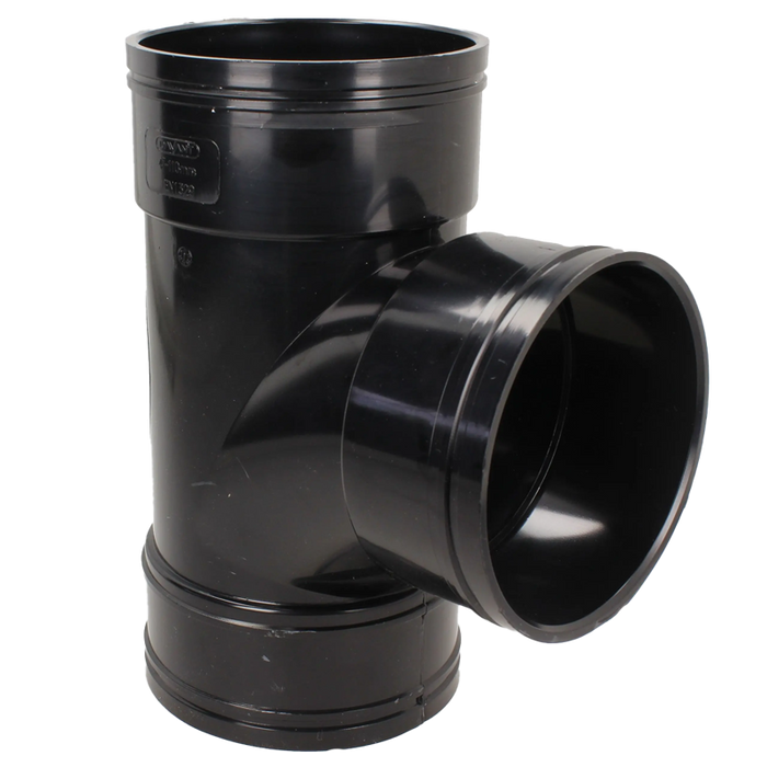 Solvent Weld 92˚ Triple Socket Branch (With Boss)