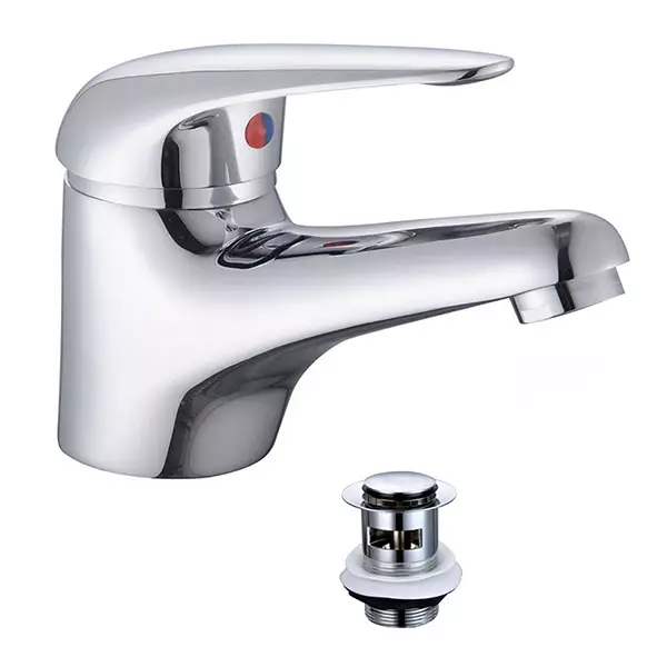 Chelsea Monobasin Single Lever C/w Click Clack Slotted Waste Ceramic Disc