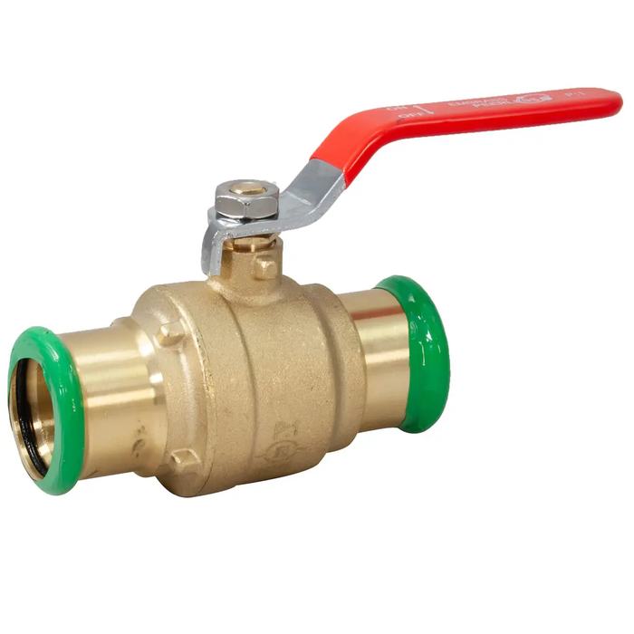 Pressfit Lever Ball Valve Red Handle