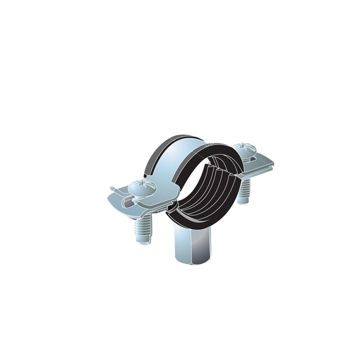 BZP Easifix Rubber Lined Clips M8/M10
