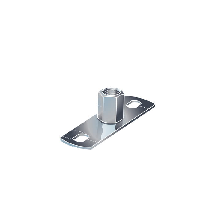 BZP Steel Female Backplates M8/M10