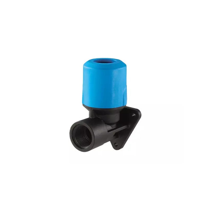 Speedfit Blue MDPE Back Plate Elbow