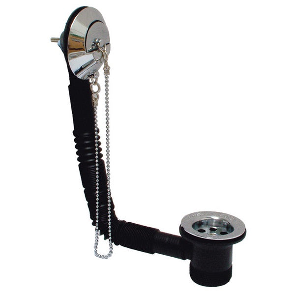 Chrome Combined Bath Waste & Overflow c/w Chrome Parking Plug