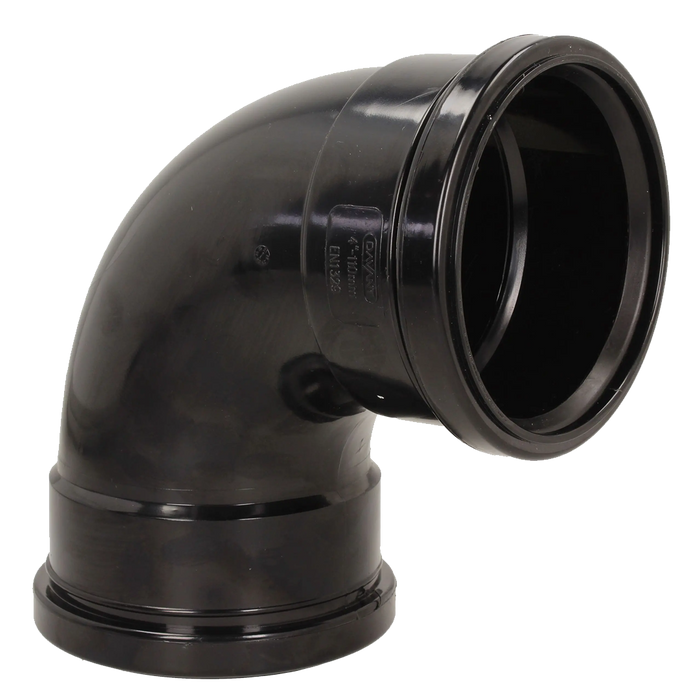 Pushfit Soil 92˚ Double Socket Bend