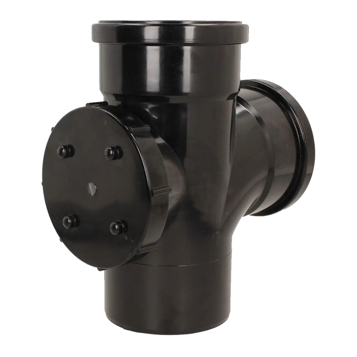 Pushfit Soil 92˚ Double Socket Access Branch