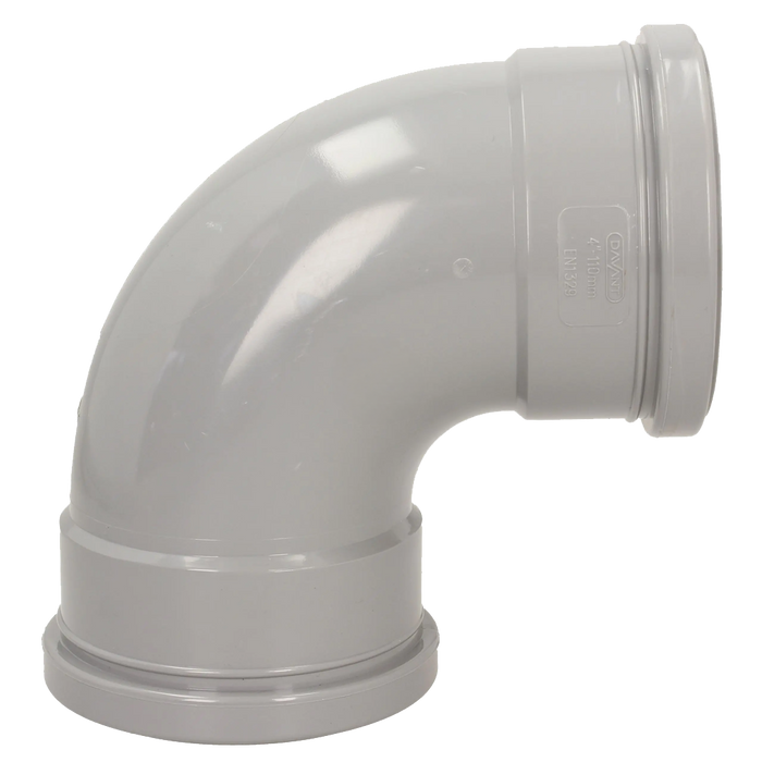 Pushfit Soil 92˚ Double Socket Bend