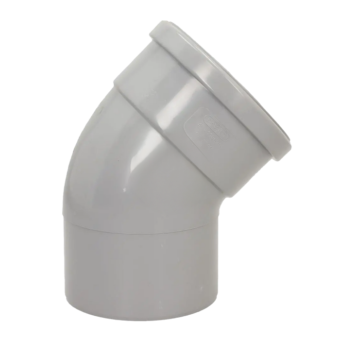 Pushfit Soil 135˚ Single Socket Bend