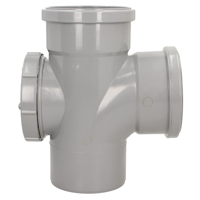 Pushfit Soil 92˚ Double Socket Access Branch