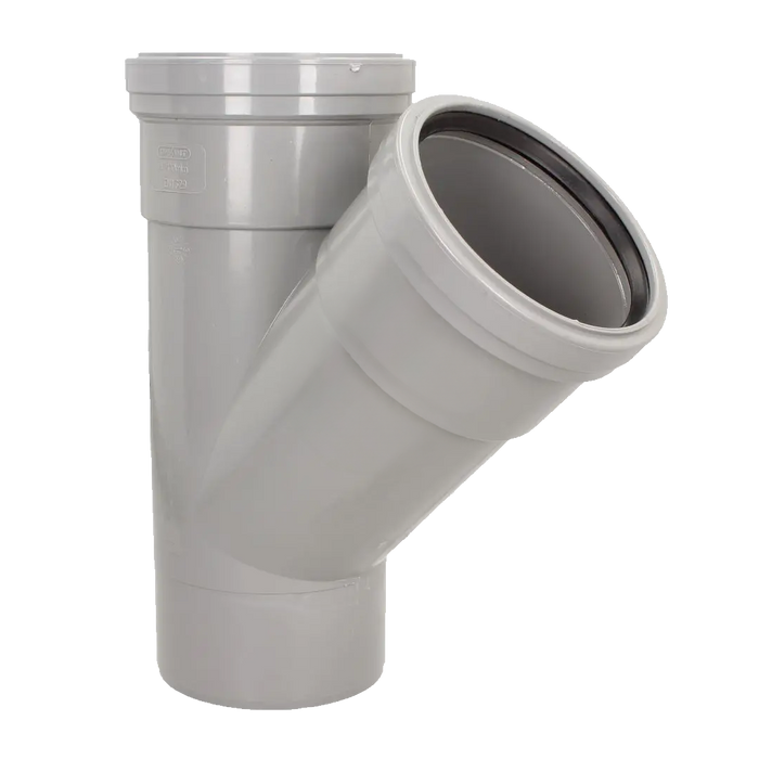 Pushfit Soil 135˚ Double Socket Branch