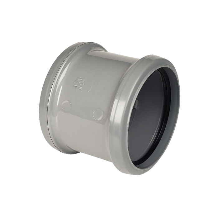 Pushfit Soil Double Socket Slip Coupler