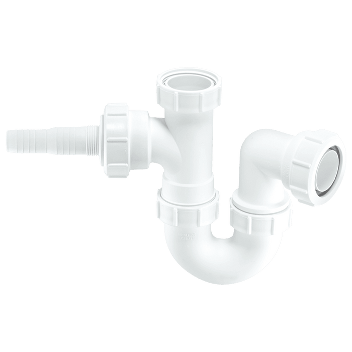 Sink Trap with Horizontal Domestic Appliance Nozzle