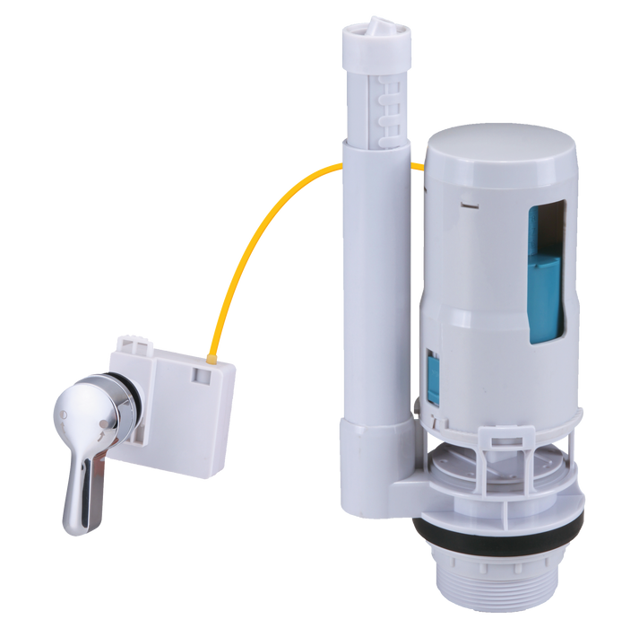 Dual Flush Drop Valve 1.5" & 2" 280mm Cable C/w Chrome Lever